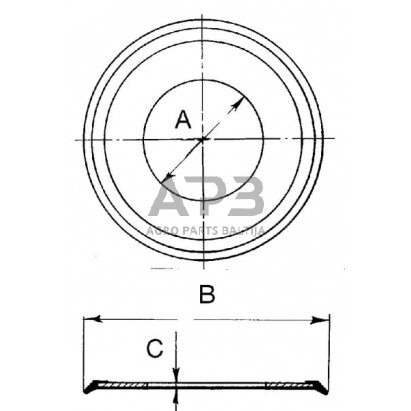 Riebokšlis 20x47x1.5 ADR 915PG20 1