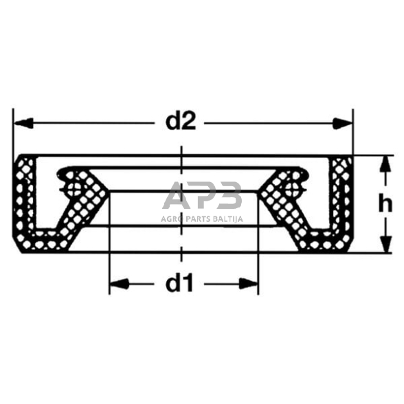 Riebokšlis 17x30x7mm Bosch Rexroth 1510283008 1