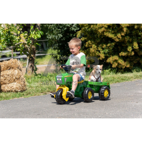 Rolly Toys John Deere minamas triratis su priekaba, 052769