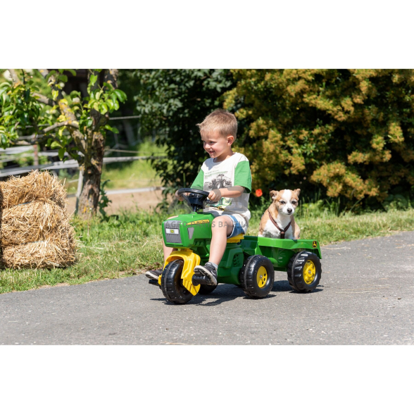 Rolly Toys John Deere minamas triratis su priekaba, 052769 1