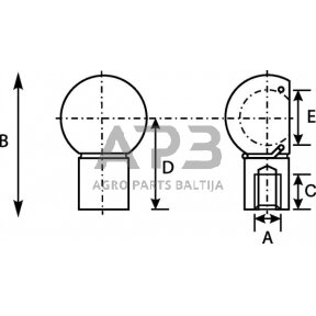 Rutulinė galvutė CA92215