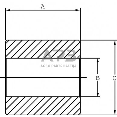 Rutulinės jungties įvorė 22,60 – 28,70 mm Z922028KR 1