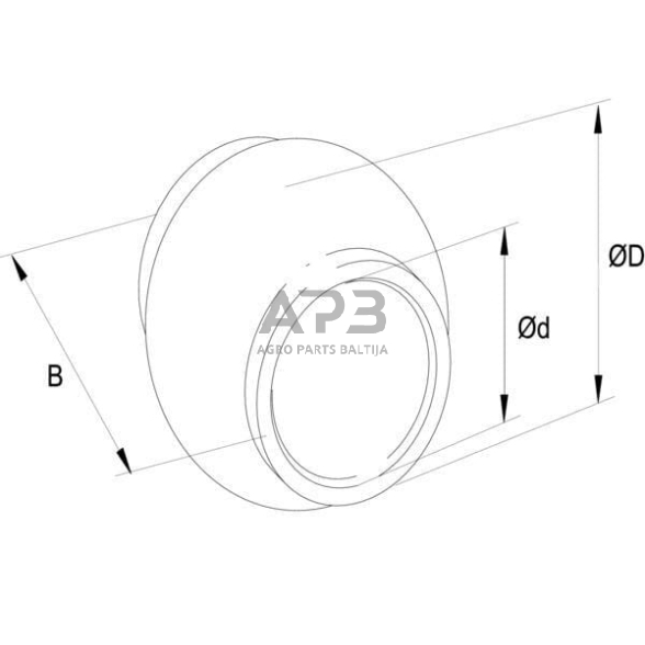 Rutulinė jungtis Ø25,7/50,7x44.5mm Z902025KR 1