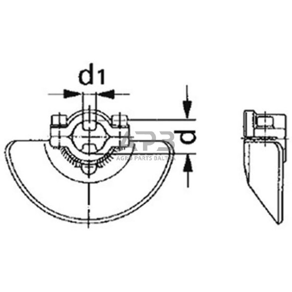 Rutulinė jungtis su flanšu 28,00 mm 089714 1