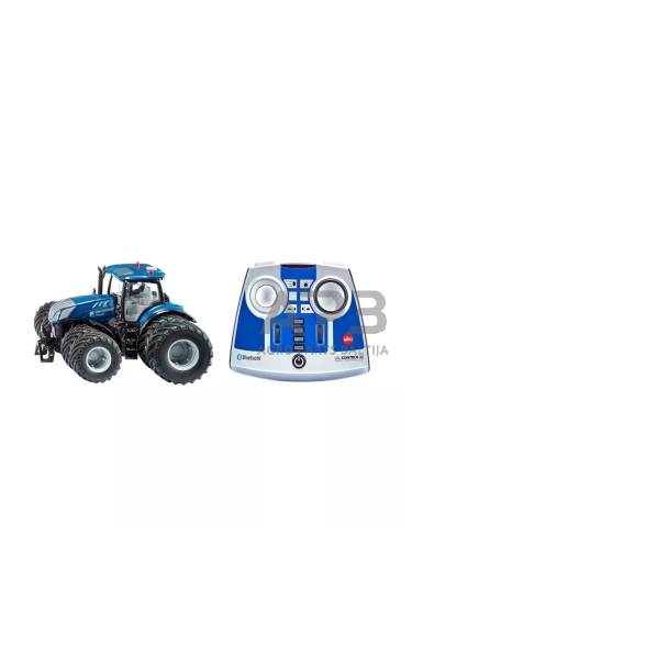 Siku traktorius New Holland T7.315 su dvigubomis padangomis, Bluetooth programėle, 6739