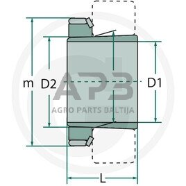 SKF įvorė guoliams H 308 1