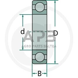 SKF vienaeilis rutulinis guolis su giliais grioveliais 16003 1