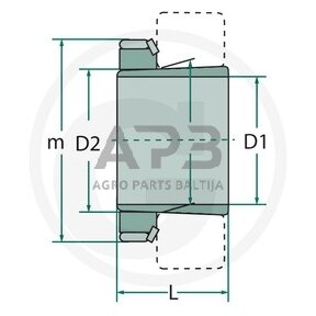 SKF įvorė guoliams H 311