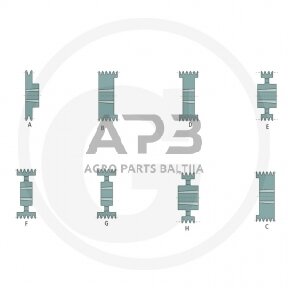 Skriemulys diržinei pavarai 6 griovelių, SPB profilis, Išorinis Ø (mm): 272, Darbinis Ø (mm): 265