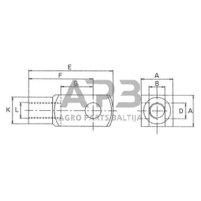 Smeigtukas 25x50mm Kramp G2550B