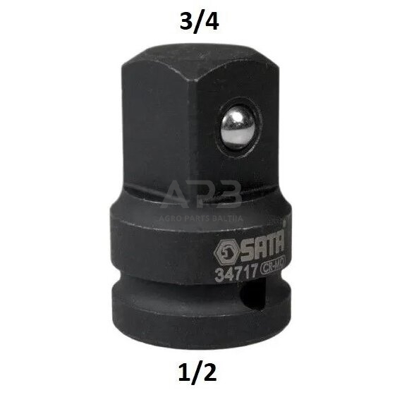 Smūginis adapteris 1/2"(F) - 3/4"(M)