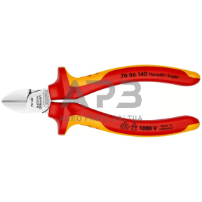 Šoninio kirpimo replės elektrikui 140mm (1000V) KNIPEX