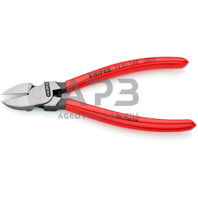 Šoninio kirpimo replės plastikui 160mm KNIPEX