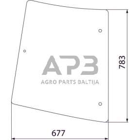 Šoninis kabinos stiklas D6941