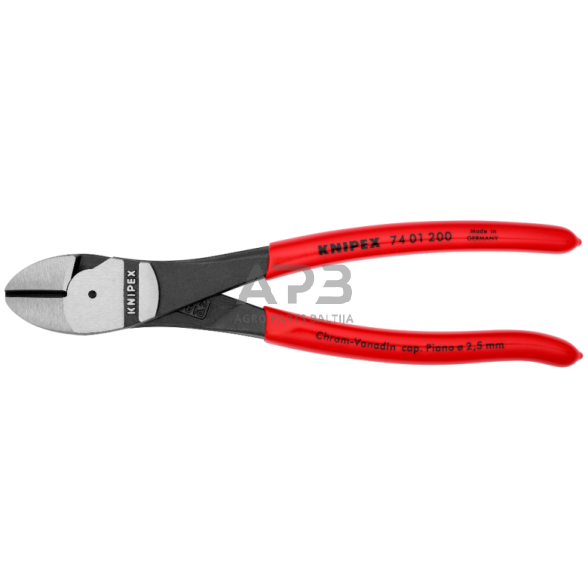 Šoninio kirpimo jėgos replės 200mm KNIPEX