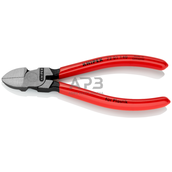 Šoninio kirpimo replės plastikams 140mm KNIPEX