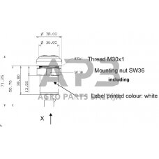 Spaudžiamas jungiklis Pneutron PTO 11801006PN