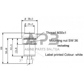 Spaudžiamas jungiklis Pneutron 11903005PN