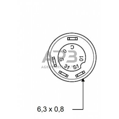 Spaudžiamas jungiklis Pneutron 11110430PN 3