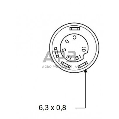 Spaudžiamas jungiklis Pneutron 11110370PN 2