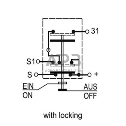 Spaudžiamas jungiklis Pneutron 4WD 11130250PN 4