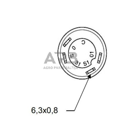 Spaudžiamas jungiklis Pneutron 11145090PN 3