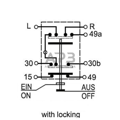 Spaudžiamas jungiklis Pneutron 4WD 11100160PN 4