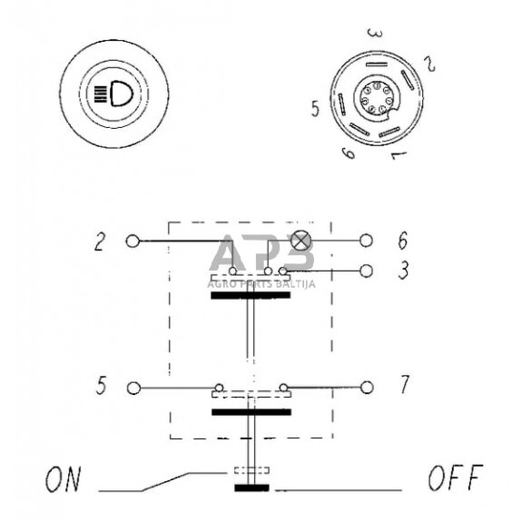 Spaudžiamas jungiklis Pneutron 11125200PN 5