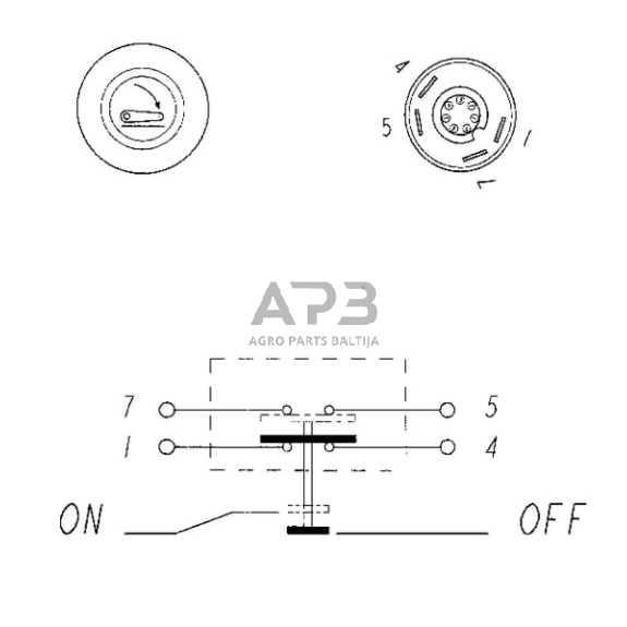 Spaudžiamas jungiklis Pneutron 11145330PN 5