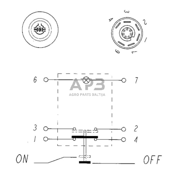 Spaudžiamas jungiklis Pneutron 11175120PN 5