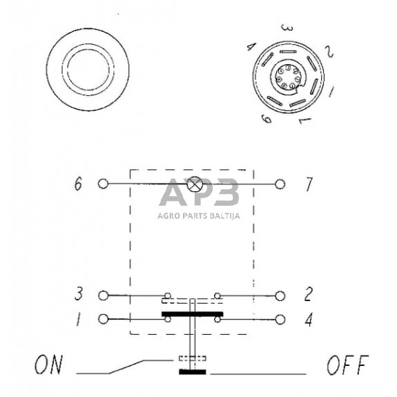 Spaudžiamas jungiklis Pneutron 11175160PN 5