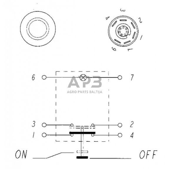 Spaudžiamas jungiklis Pneutron 11175210PN 5