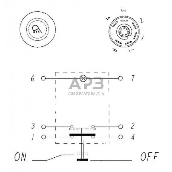 Spaudžiamas jungiklis Pneutron 11175260PN 5