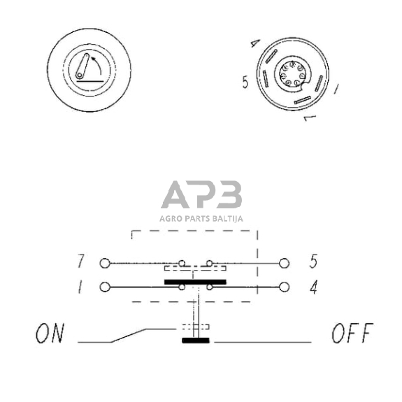 Spaudžiamas jungiklis Pneutron 11245630PN 5