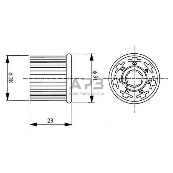 Spaudžiamas jungiklis Pneutron 11110100PN 6