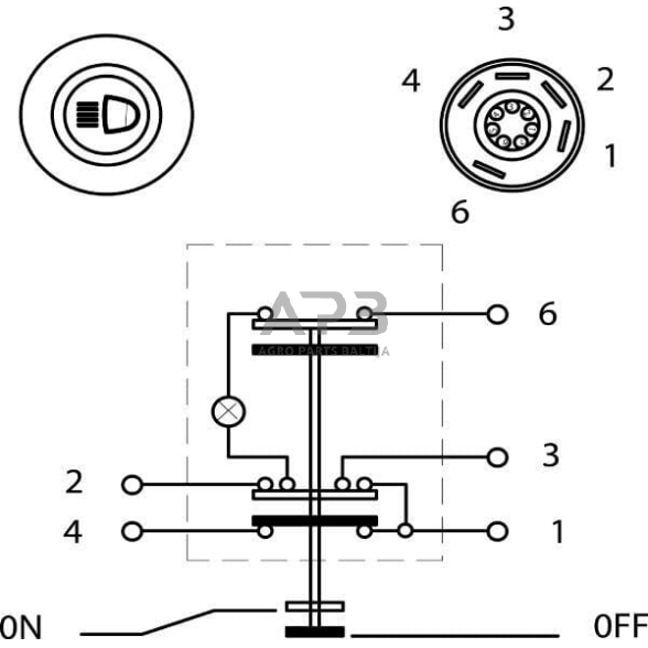 Spaudžiamas jungiklis Pneutron 11120140PN 5