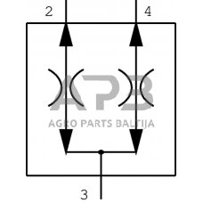 Srauto skirstytuvas A06 3/8, CP3401001