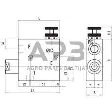 Srauto valdiklis RFP3, G1/2", C056V1120