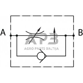 Srauto reguliavimo vožtuvas 2 krypčių 1/2", FT27010001