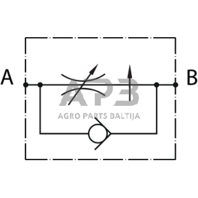 Srauto reguliavimo vožtuvas 2 krypčių 3/8", FT27005001