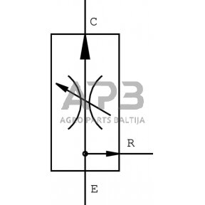 Srauto skirstytuvas 3 krypčių A-08-V 1/2", VPR3EP10001