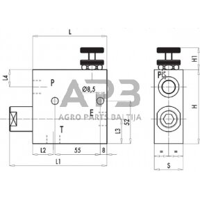 Srauto valdiklis RFP3, G1/2", C056V1120