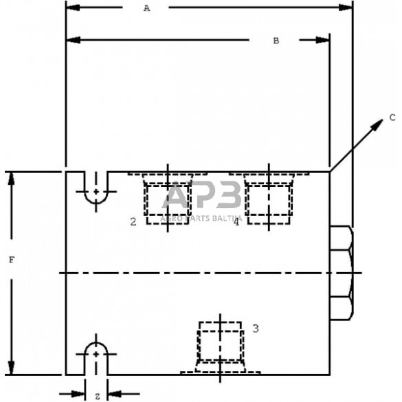 Srauto skirstytuvas A06 3/8, CP3411001 3