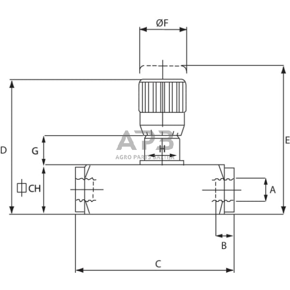 Srauto reguliavimo vožtuvas 2 krypčių 1/2", FT27010001 2