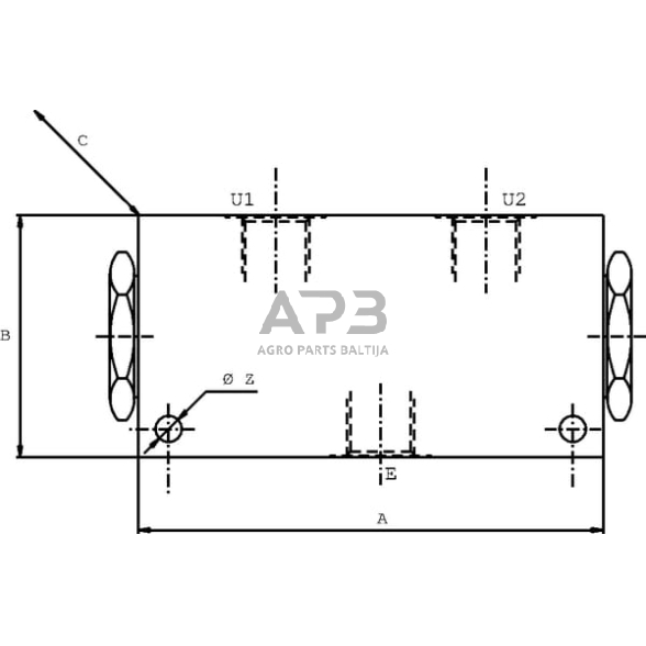 Srauto skirstytuvas A 06 (12 l/m) 3/8 VDFR05001 2