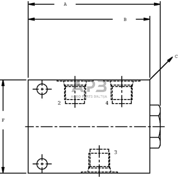 Srauto skirstytuvas A08 1/2, CP3401002 2