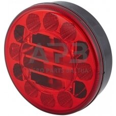 Stabdžių žibintas LED, apvalus, 10/30V, raudona, Ø 122mm, 24 LED, Hella ValueFit 2SB357027011