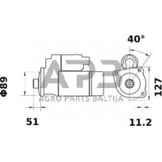 Starteris 12V, 3.2kW MS962