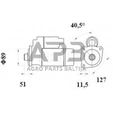 Starteris 12V 4.0kW MS974