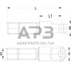 Strypo galas skirtas ASST-B L=198 Walterscheid 200284KK